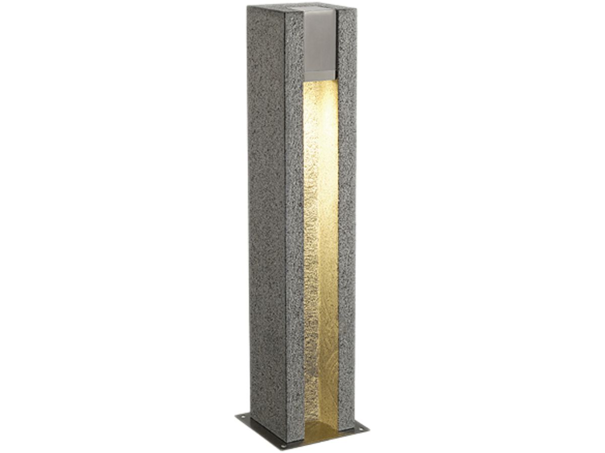 LED-Standleuchte SLV ARROCK SLOT GRANITE, GU10 4W IP44 salt&pepper