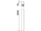 Deckel Bettermann rastbar für Gitterrinne 50×3000, Stahl, FT