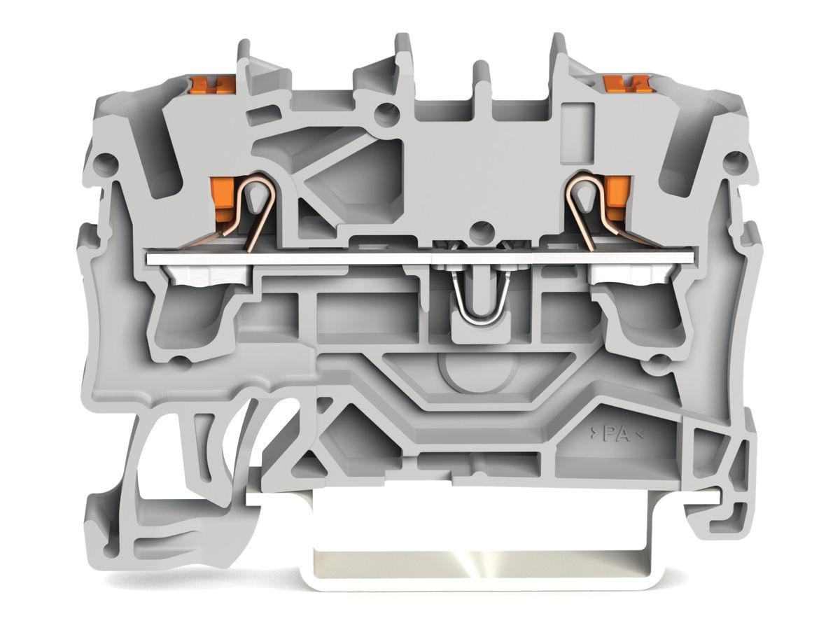 Durchgangsklemme WAGO TOPJOB-S 2.5mm² 2L grau Serie 2202