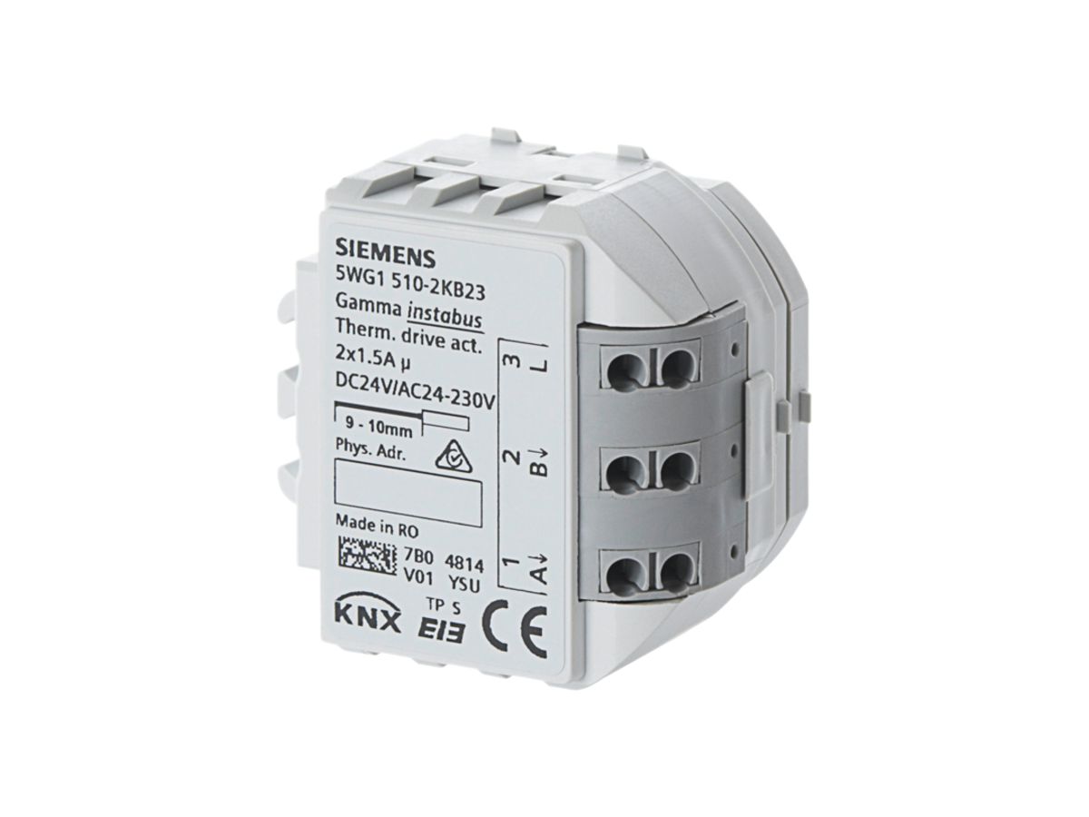 EB-Thermoantriebaktor Siemens 2×1.5A 24…230VAC, 24VDC