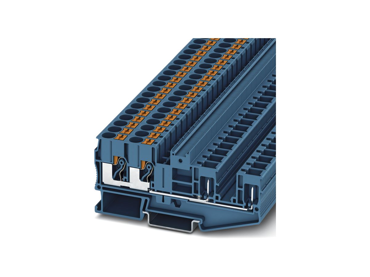 Reihenklemme 0.14…1.5mm² blau Steckanschluss PT 6-QUATTRO/2P BU