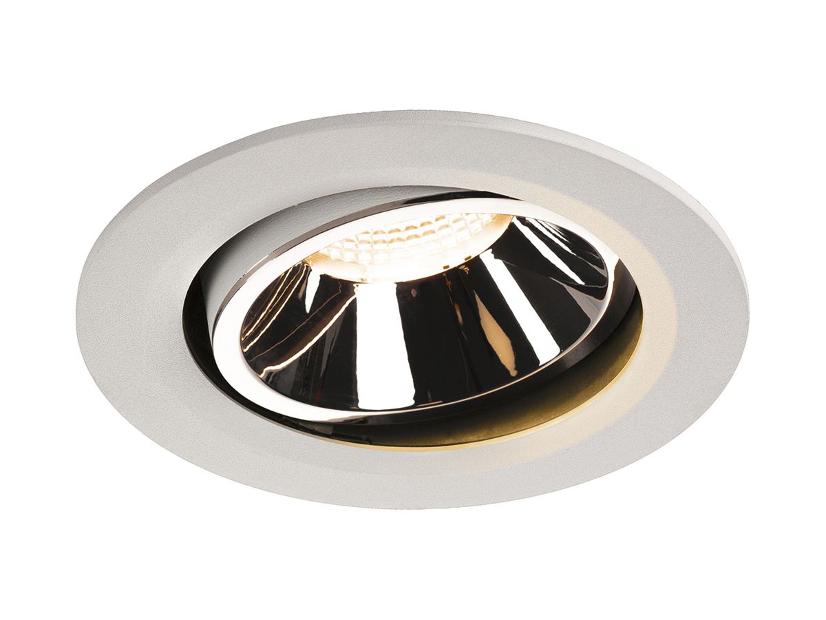 LED-Downlight SLV NUMINOS MOVE L 25.4W 2150lm 2700K 20° DIM Ø160×86mm ws/Cr