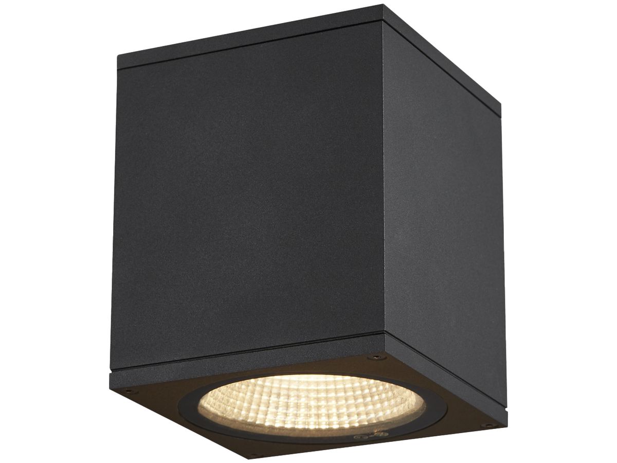 LED-Deckenleuchte SLV ENOLA SQUARE M 10W 800lm 3000/4000K IP65 anthrazit