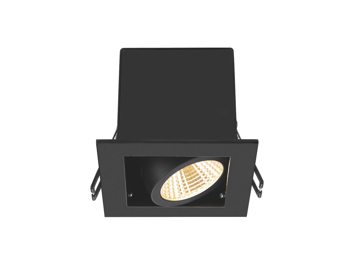 LED-Downlight SLV KADUX Single 7.5W 770lm 3000K 38° DIM 90×90mm schwarz