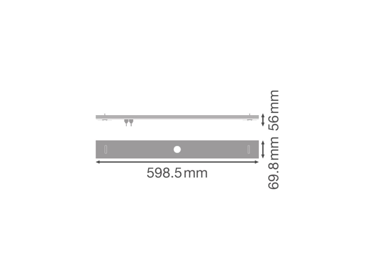 Sensoreinsatz LEDVANCE TruSys® FLEX 8-polig 598.5mm weiss