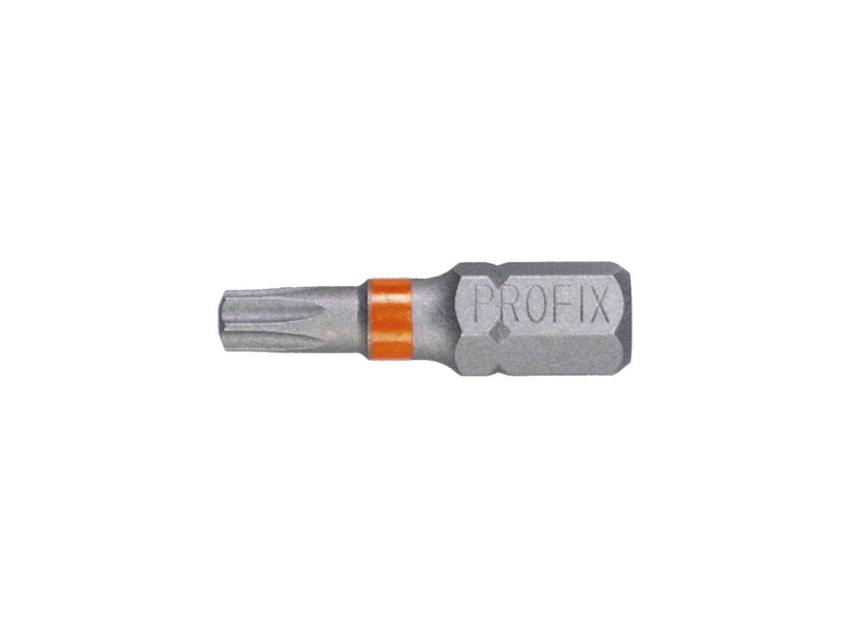Bit Torx-Schraube PROFIX T20×25mm 1/4" Markierung orange