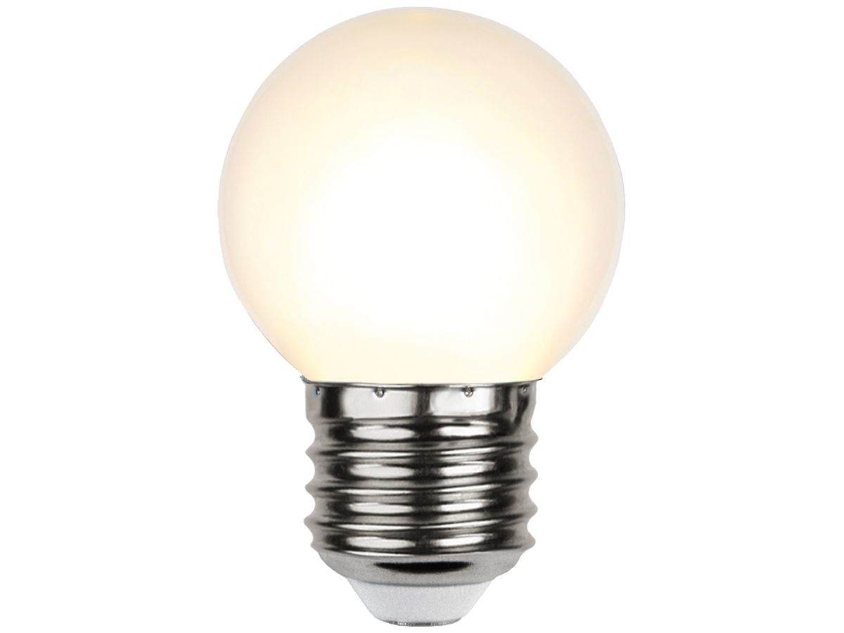 LED-Lampe M. Schönenberger E27 1W 15lm 2700K 69mm G45 opal weiss