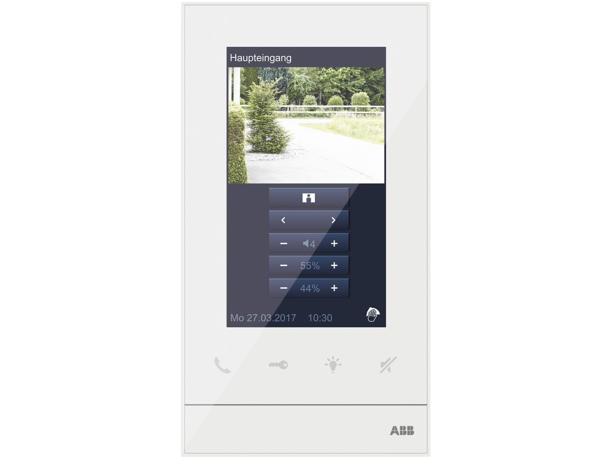 AP-Innenstation ABB-Welcome Video 126mm (5") Touch-Display, weiss