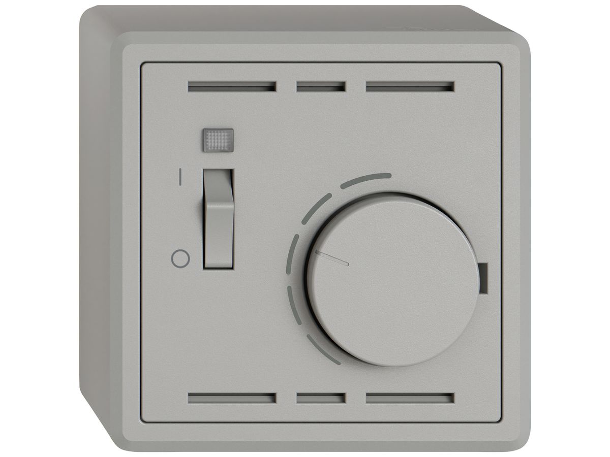 AP-Raumthermostat EDIZIO.liv SNAPFIX® m.Schalter 230VAC 50Hz hgu