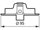 Einbaurahmen Philips RS150Z ADJUST HALOX Aluminium Ø95×29mm weiss