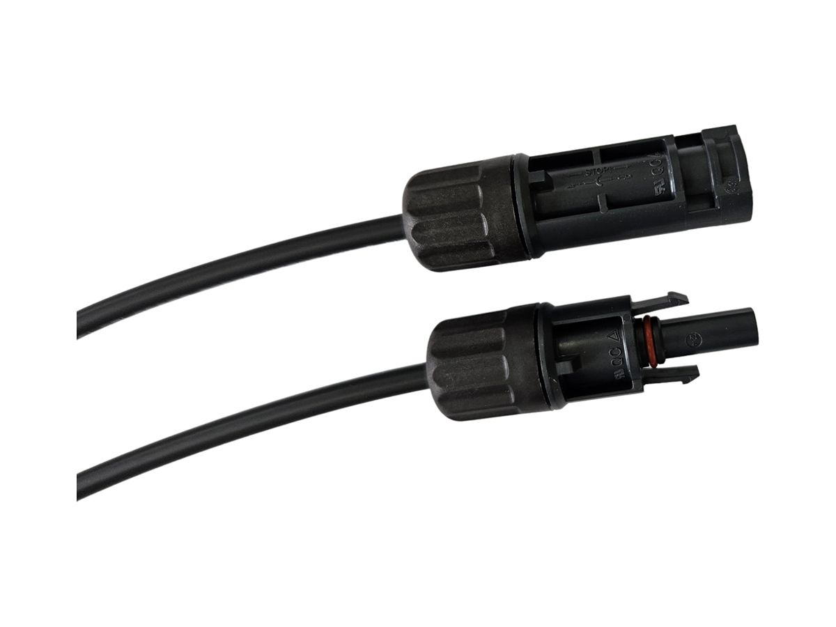 PV-Y-Verlängerungskabelbuchse ELBRO MC4 5m 4mm² 1×Stecker (-) 2×Buchse (+) sz