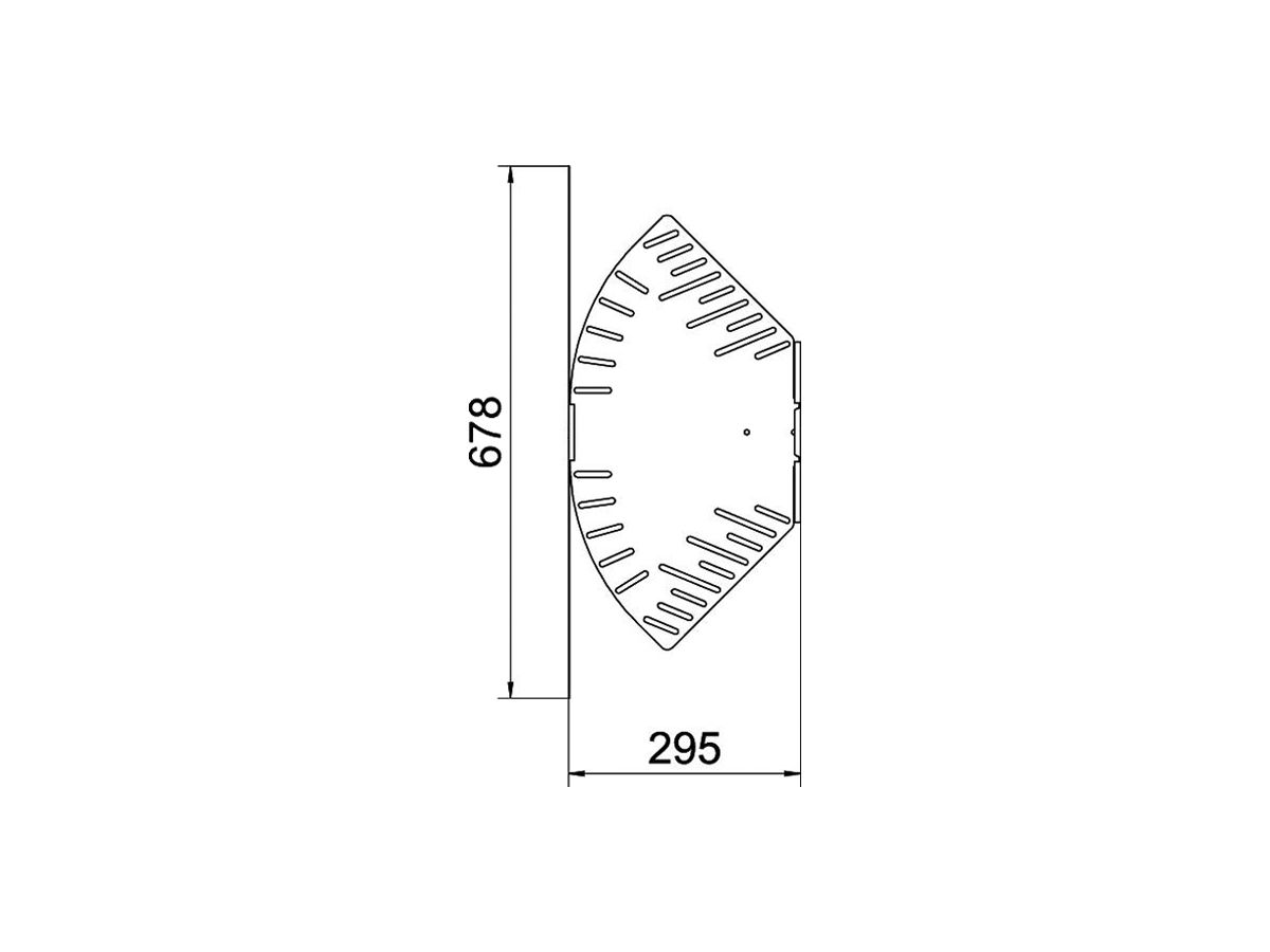 Bogen BET RB W verstellbar 60×300mm Stahl bandverzinkt