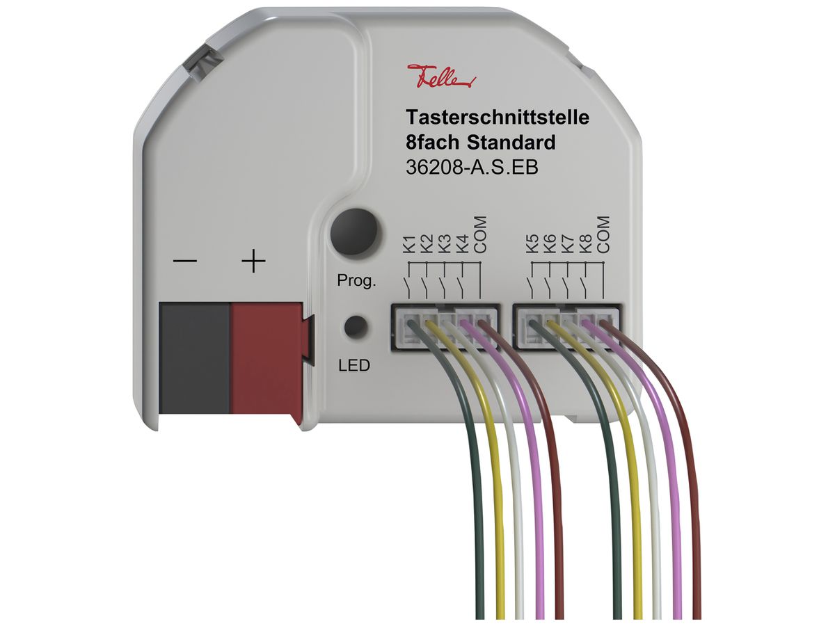 Tasterschnittstelle Feller Standard KNX Secure 8× 44×36×16mm IP20