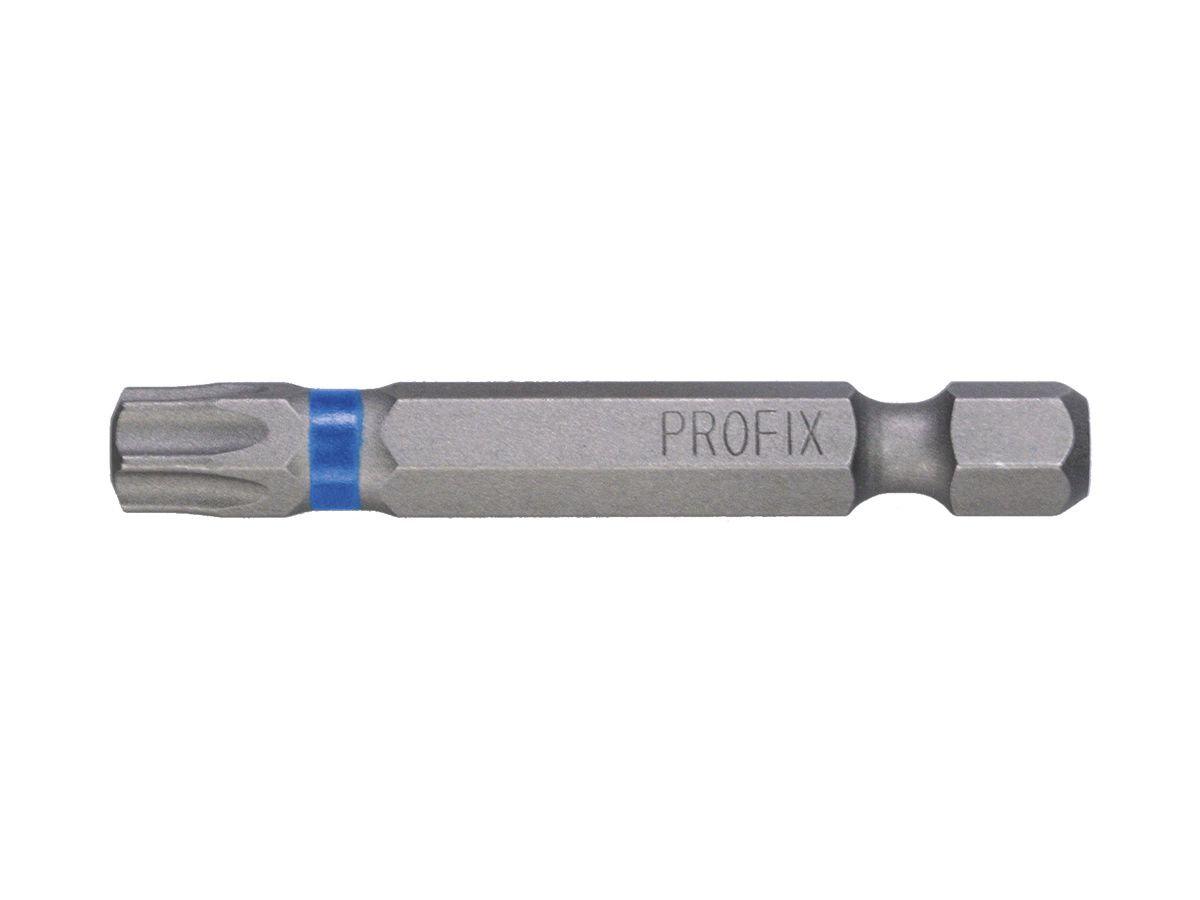 Bit Torx-Schraube PROFIX T40×50mm 1/4" Markierung blau