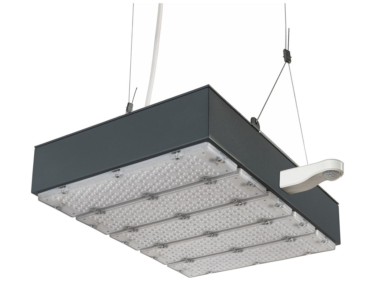 LED-Hallenstrahler Sylvania KubiXx AISLE PIR 140W 24900lm 840 IP65 DIM 440×460