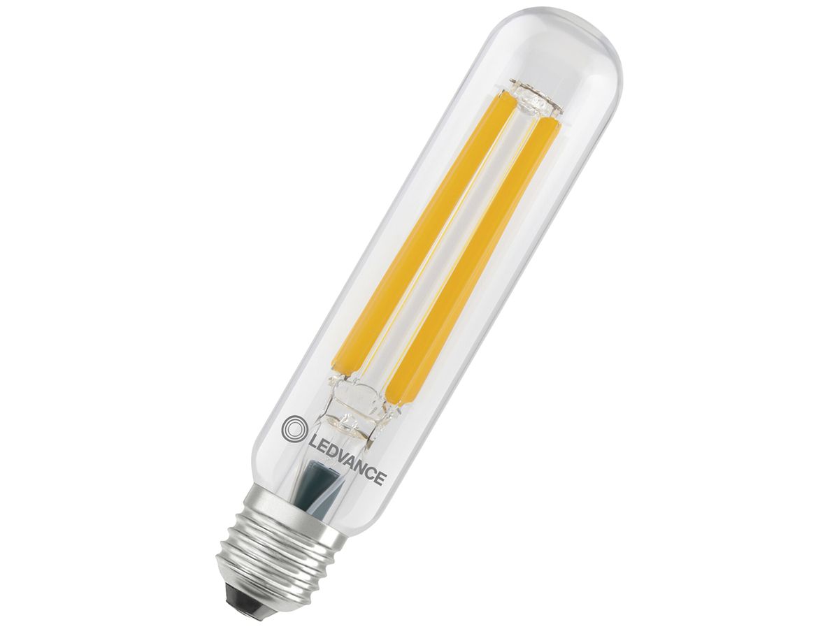 LED-Lampe LEDVANCE NAV E27 15W 1600lm 1800K Ø38×170mm klar amber