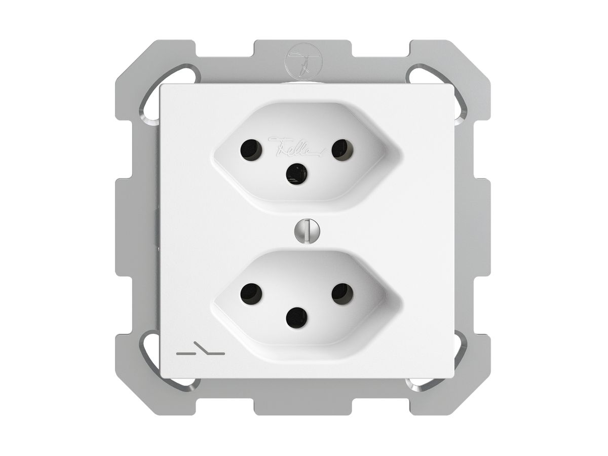 UP-Steckdose EDIZIOdue 2×T13 1×S weiss