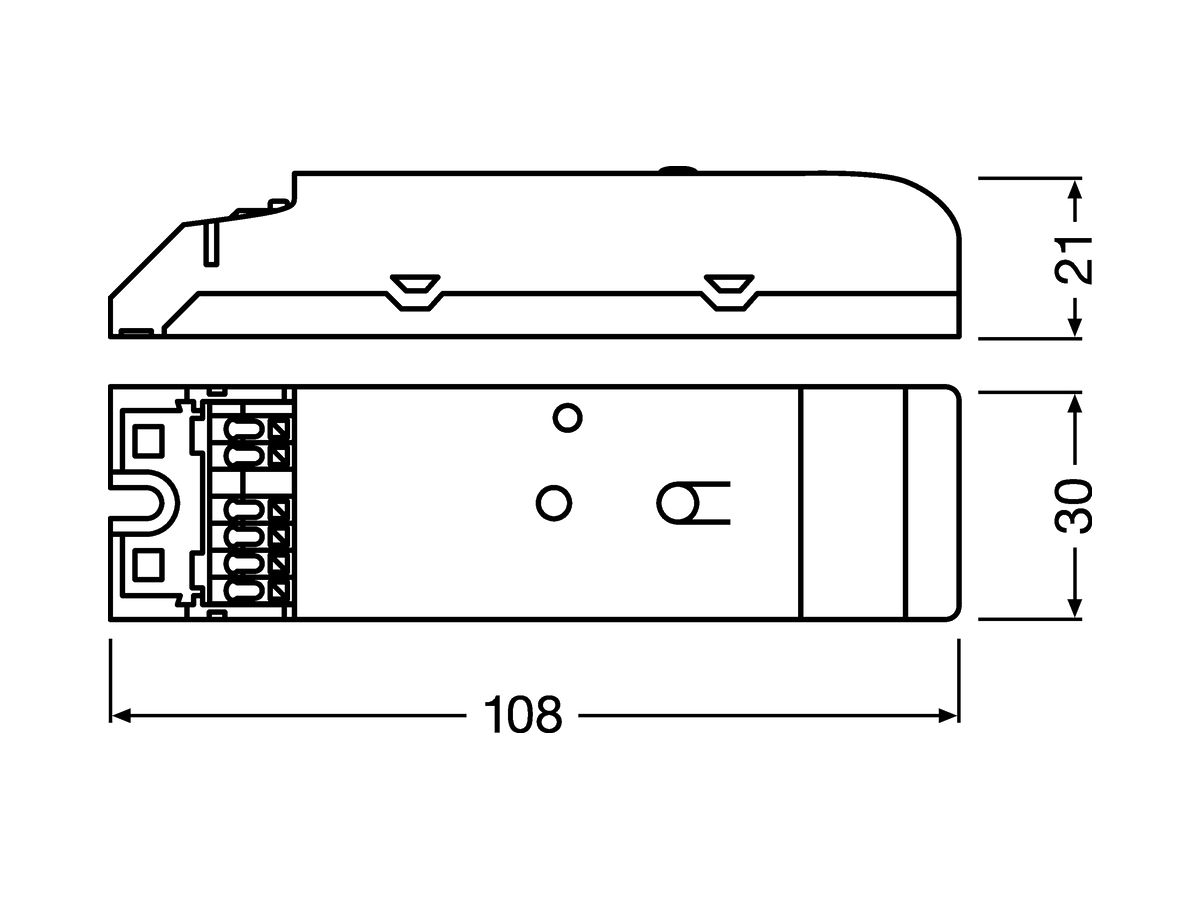 EB-Spannungsversorgung DALI PS 100 LI, 100mA, 16VDC, 108×30×21mm