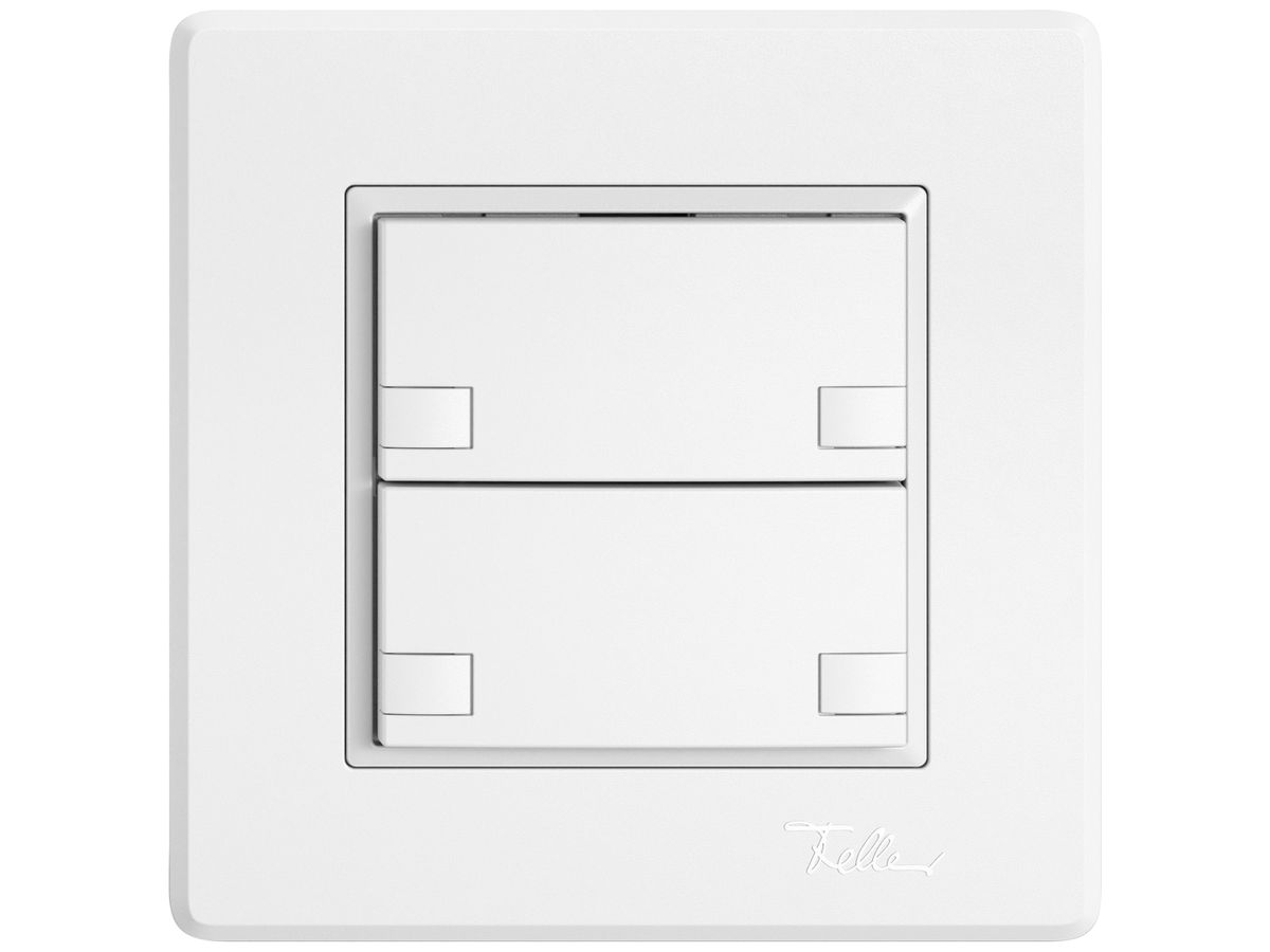 UP-KNX-Taster RGB EDIZIO.liv SNAPFIX® Temperaturfüh.o.LED 2×Taste 2-Tbed.ws