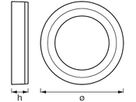 LED-Decken-/Wandleuchte LDV LED CLICK WHITE RD, 300mm 18W