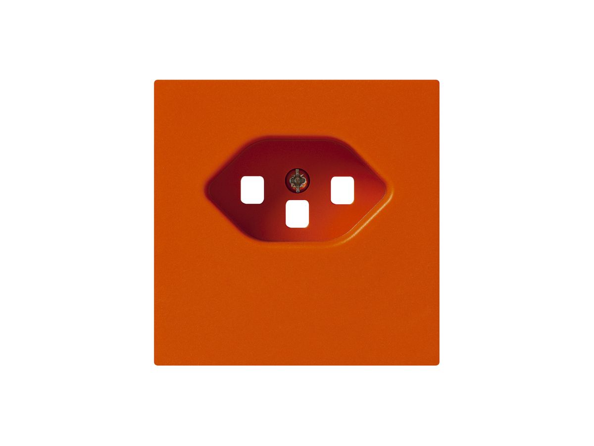 Frontplatte kallysto T23 orange 60×60 für Steckdose Schraubklemme