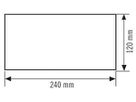 Piktogramm-Satz ESYLUX SLX 24m Pfeil R/L/2×U/2×O 240×120mm