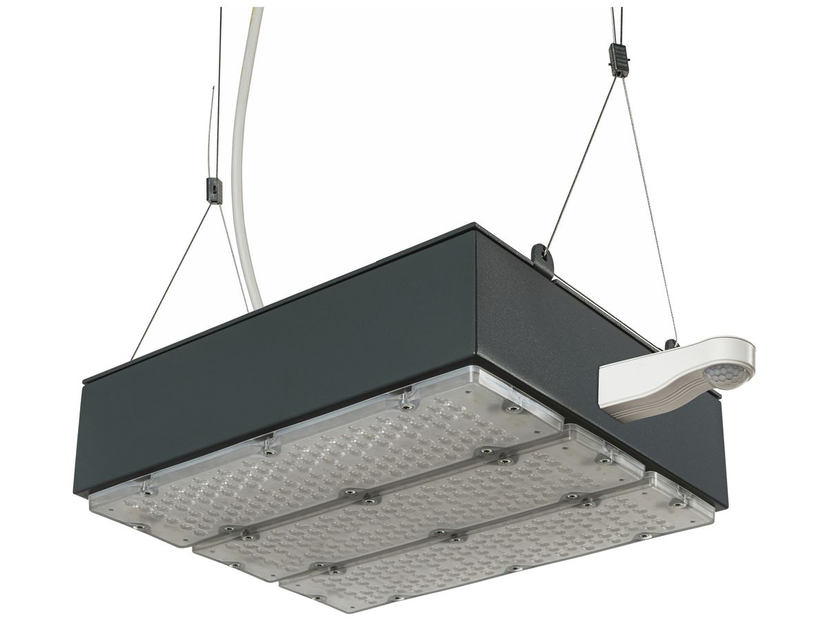 LED-Hallenstrahler Sylvania KubiXx WIDE PIR 83W 14300lm 840 IP65 DALI 440×280