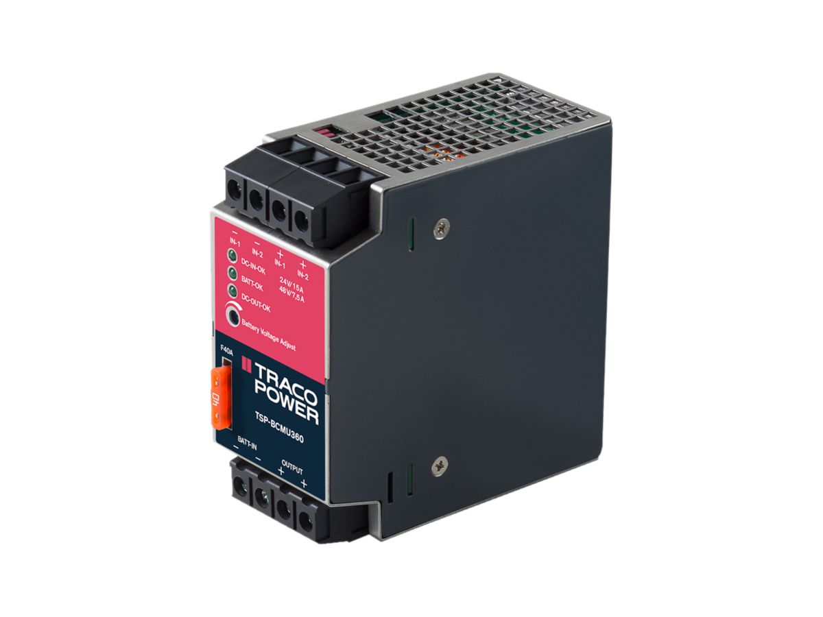 Batterie-Controller-Modul Traco Power TSP-BCMU360, für USV 24/48VDC 7.5/15A 360W