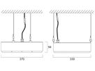 LED-Hallenstrahler Sylvania KubiXx AISLE 110W 19700lm 840 IP65 DIM 412×370