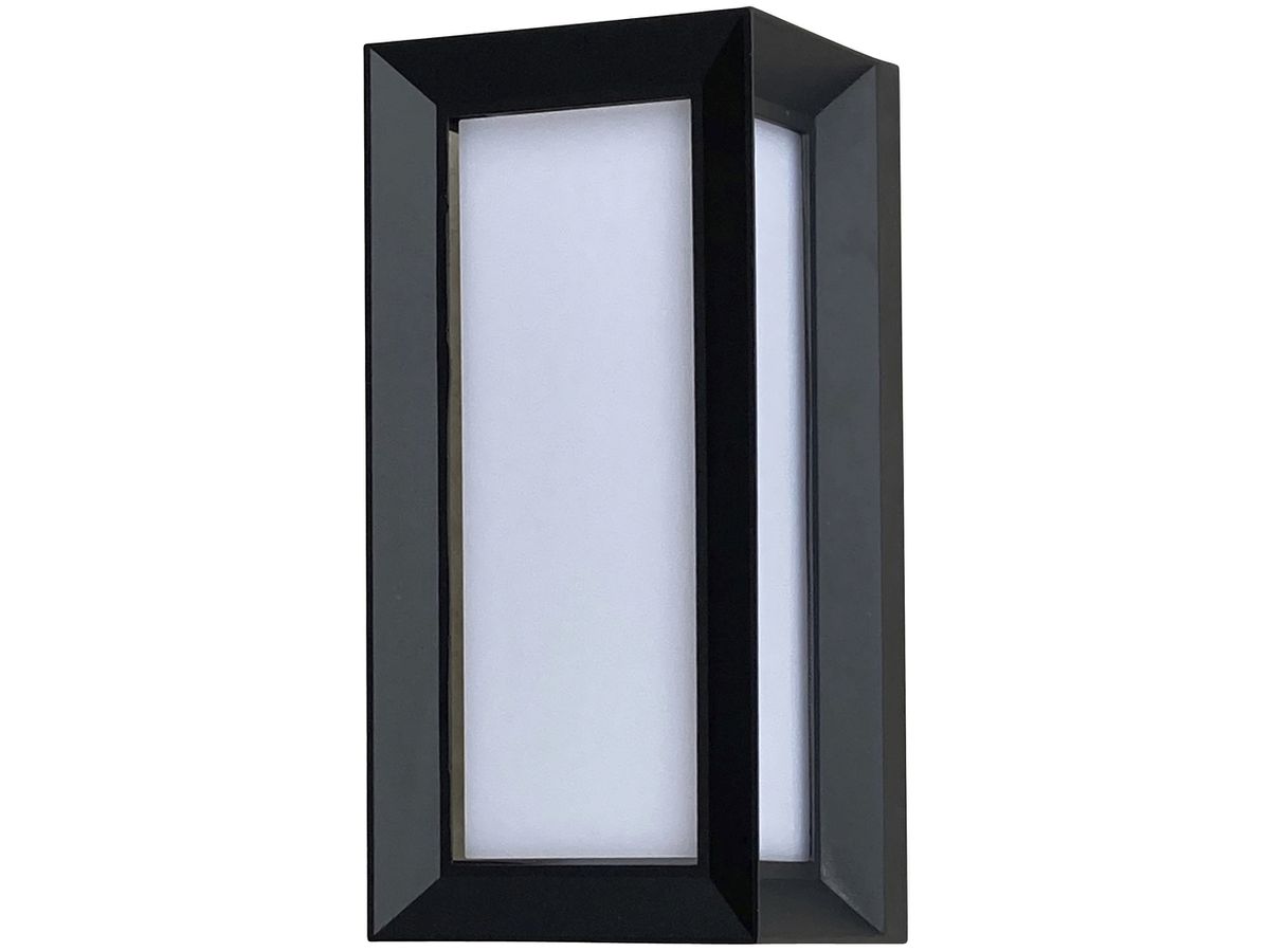 LED-Wandleuchte Z-Licht Alu Quader 12W 960lm 3000K IP65 schwarz