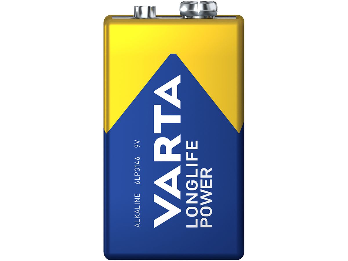 Batterie Alkali VARTA Longlife Power 9V 1 Stück