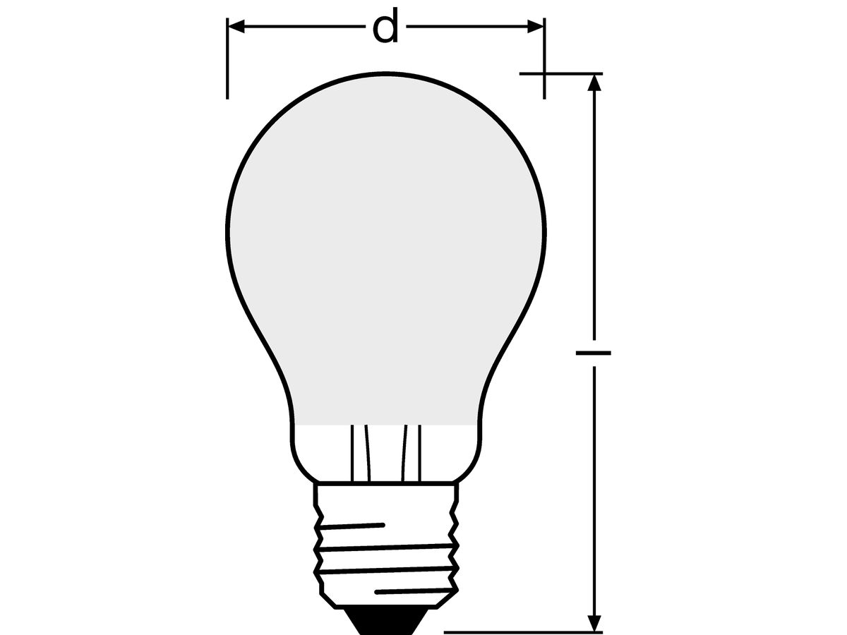 LED-Lampe LEDVANCE SUPERIOR CLASSIC E27 7.5W 1055lm 4000K DIM 105mm opal
