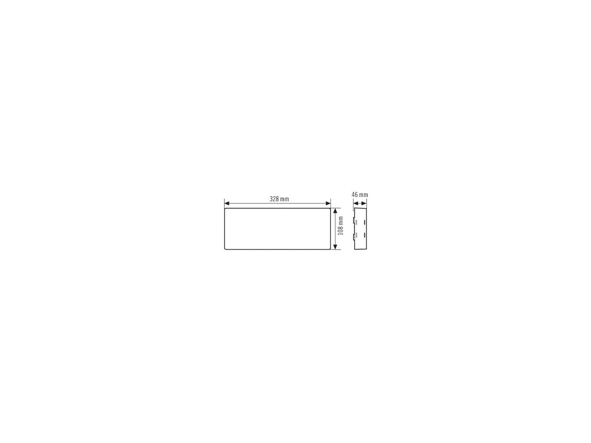 Notleuchte ESYLUX SLX 14 LEDi Flat 24…230V, weiss