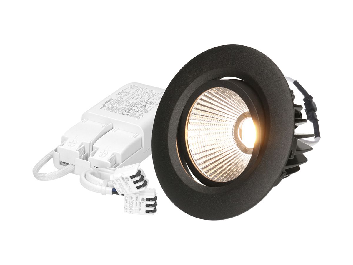 EB-LED-Spot MH AXO 10.5W 960lm 3000K IP44 MB DIM DALI Ø100mm schwarz