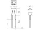 Widerstand I-Select 2 Plug für LED-Driver, 300mA, blau