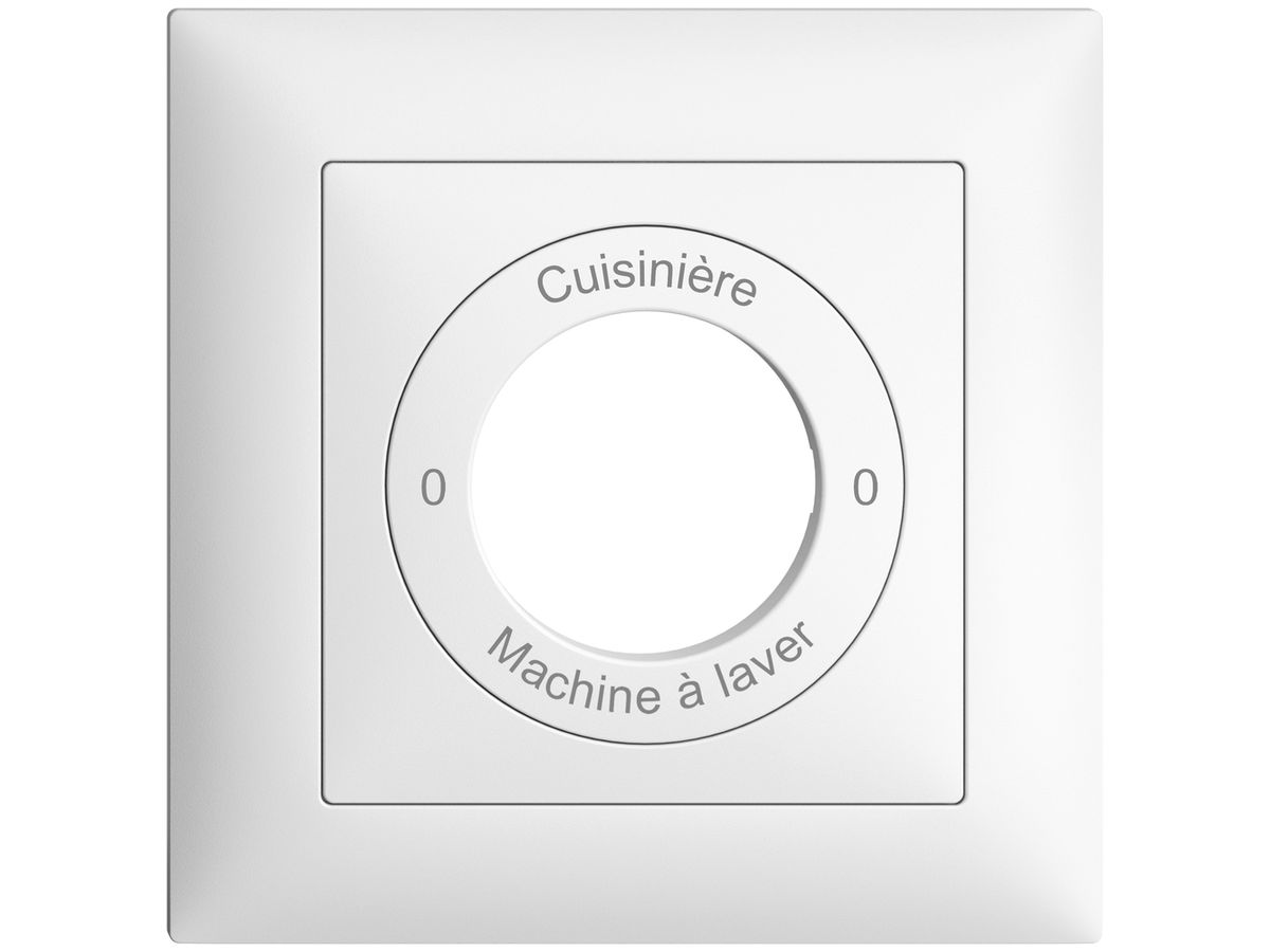 Frontset 0-Cuisinière-0-Machin à laver EDIZIOdue 88×88mm weiss