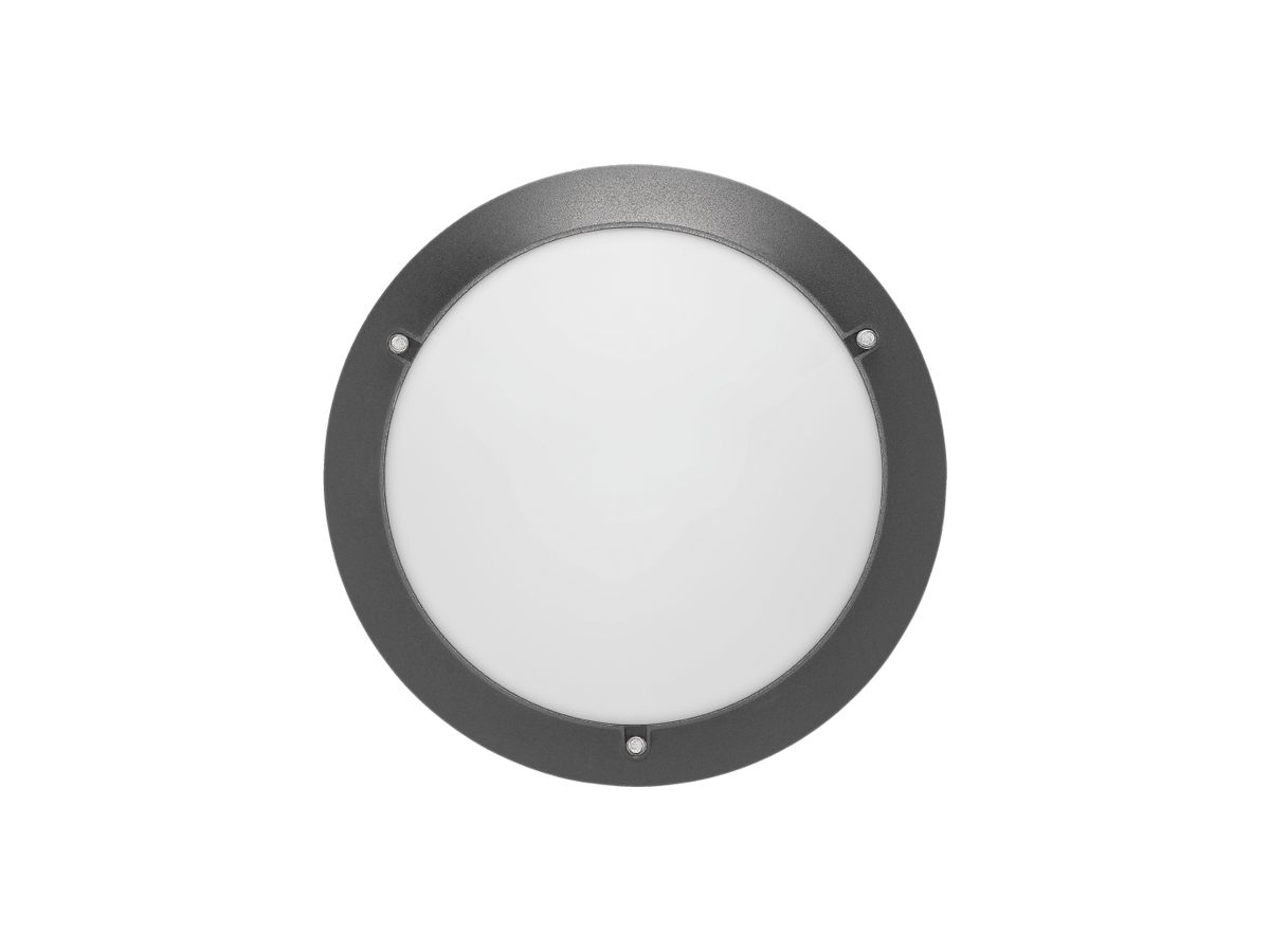 LED-Decken-Wandleuchte INFINI 1000lm 14W ON/OFF Ø322mm vandalensicher anthrazit