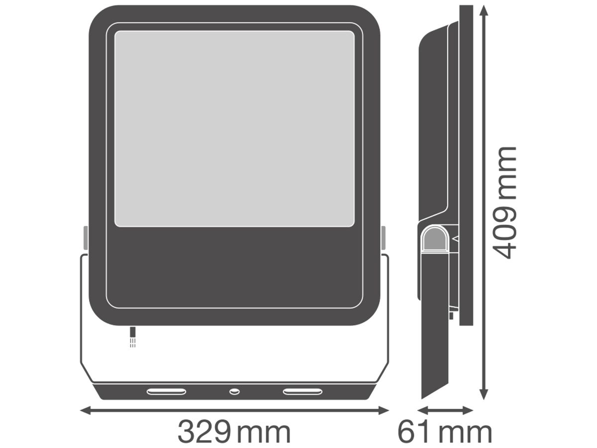 LED-Strahler LEDVANCE FLOODLIGHT250 167W 23400lm 830 IP66 100° 329×61 sz