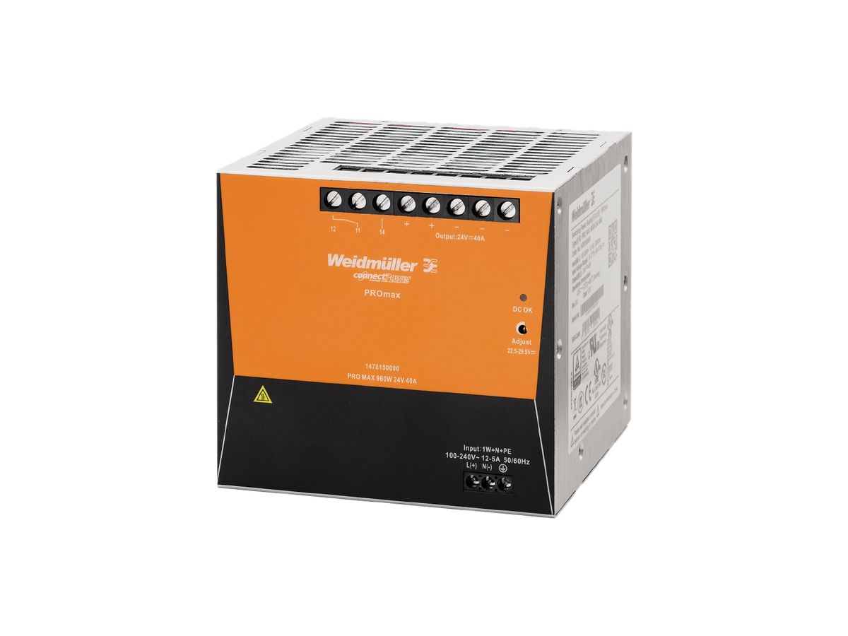 Schaltnetzgerät Weidmüller Connect Power PRO MAX 960W 24V 40A