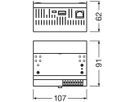 REG-Steuergerät LEDVANCE 230V DALI PRO 2 IoT 6TE 106×91×62mm weiss