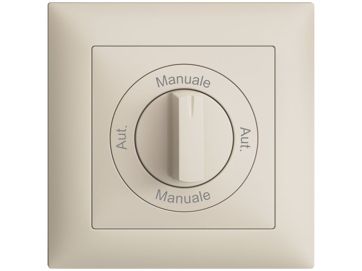 Frontset Aut.-Manuale-Aut.- Manuale EDIZIOdue 88×88mm crema