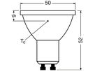 LED-Lampe LEDVANCE GU10 7W 650lm 3000K DIM Ø50×52mm PAR16 klar 120°