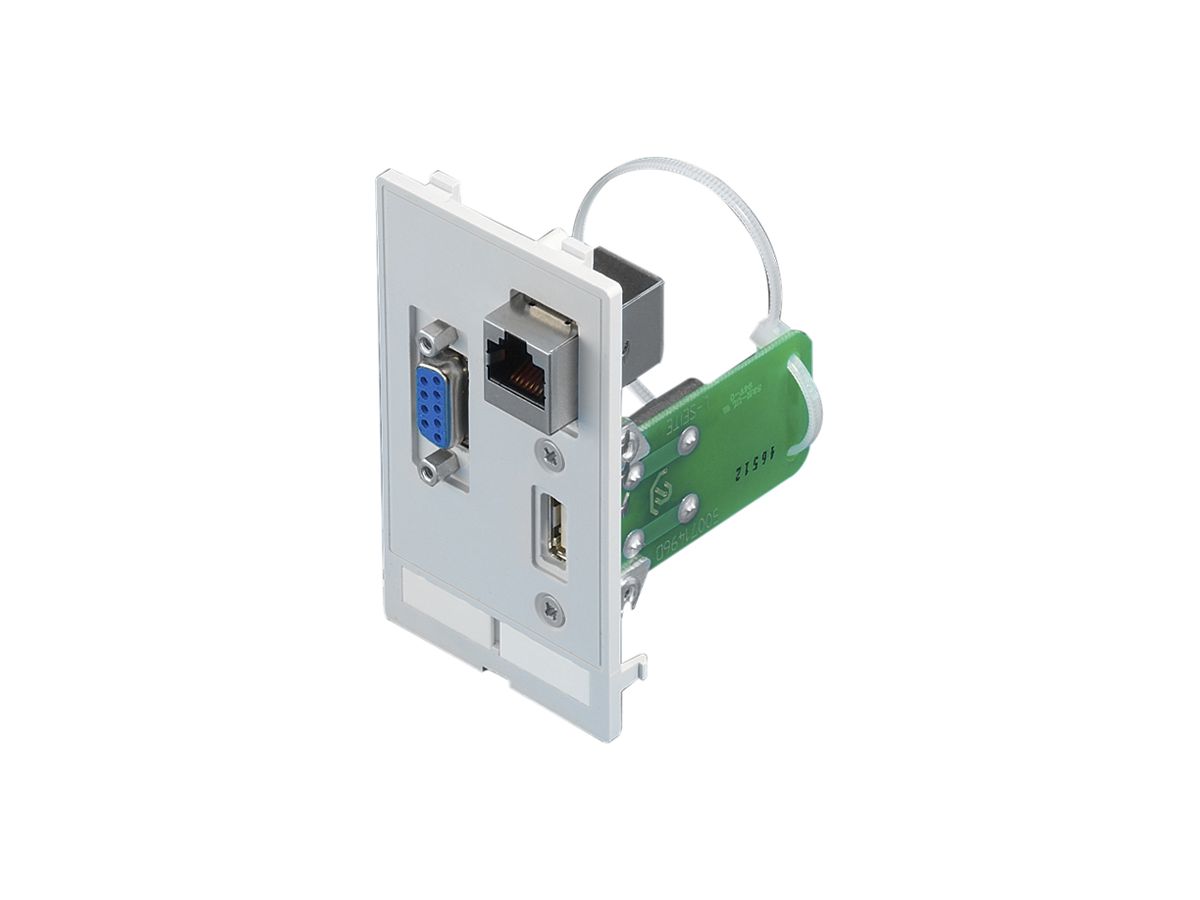 Schnittstelle Rittal SZ 2482.570 Einsatz 2×USB-A 2×RJ45 (Kat.5e) 2×D-Sub (9P)