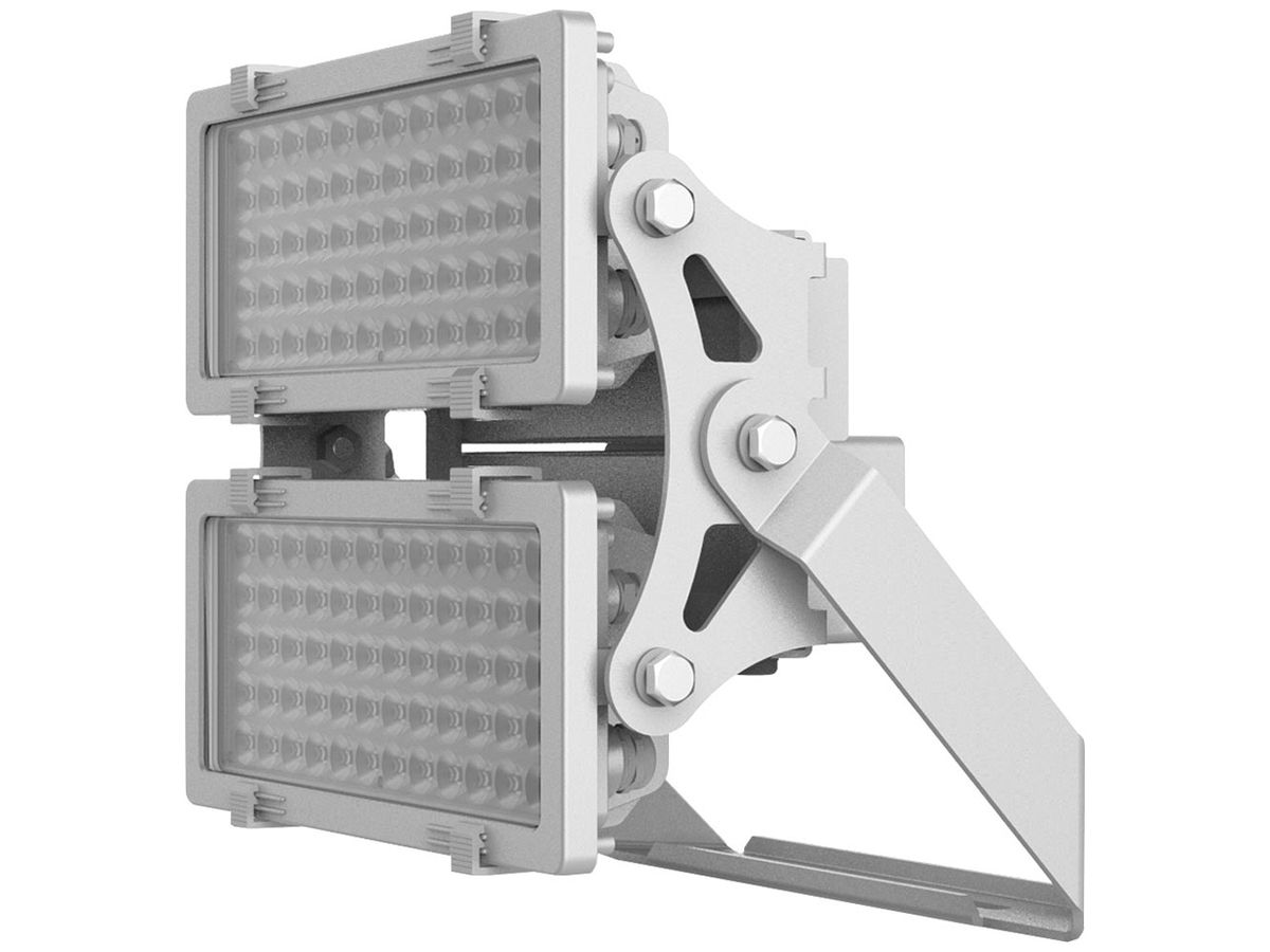 LED-Strahler DOTLUX HLFplus 400W 54000lm 840 IP66 30° 1…10V Silber