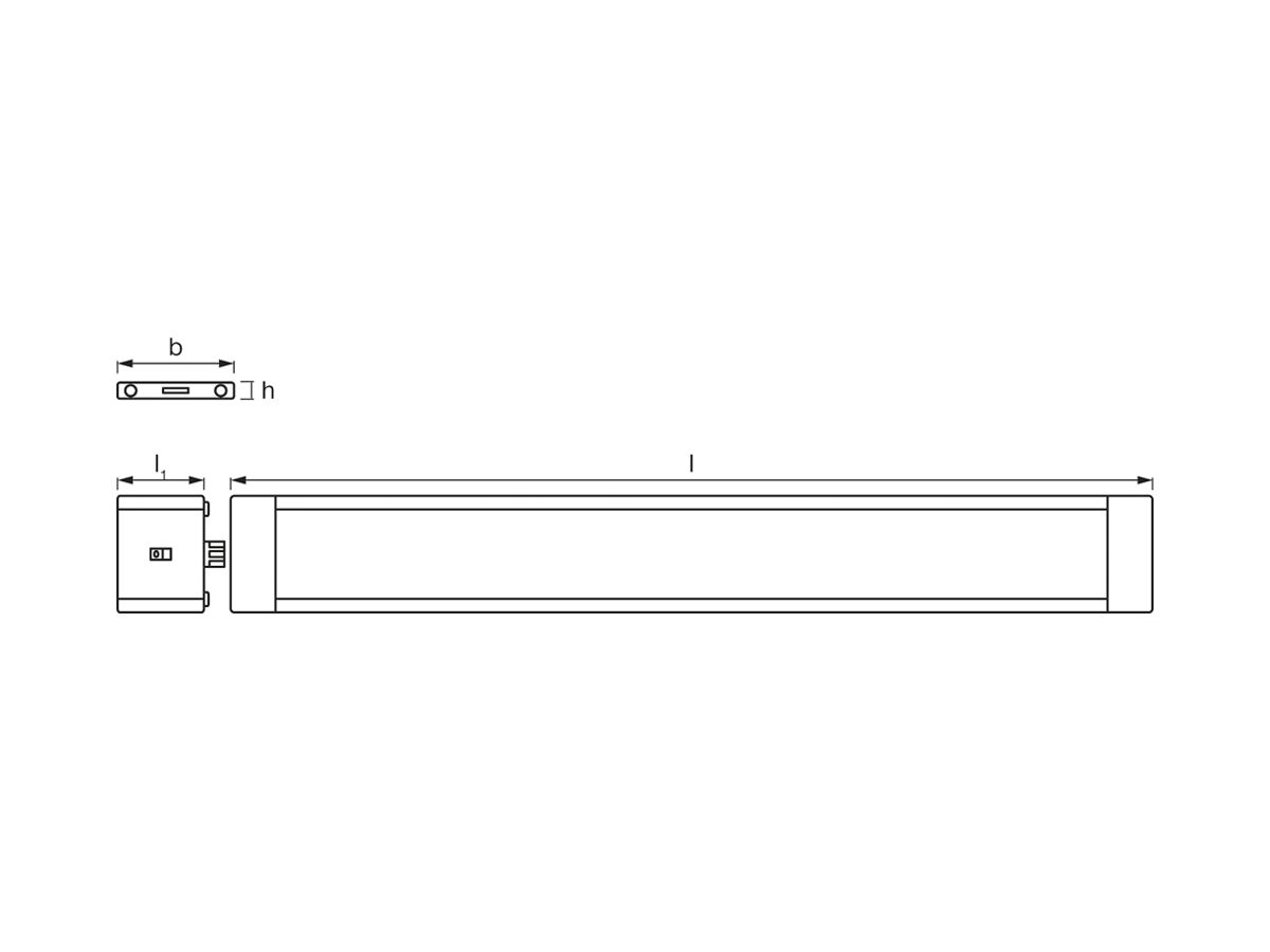 Lineare LED-Lichtleiste LDV CABINET LED Slim 300, PIR