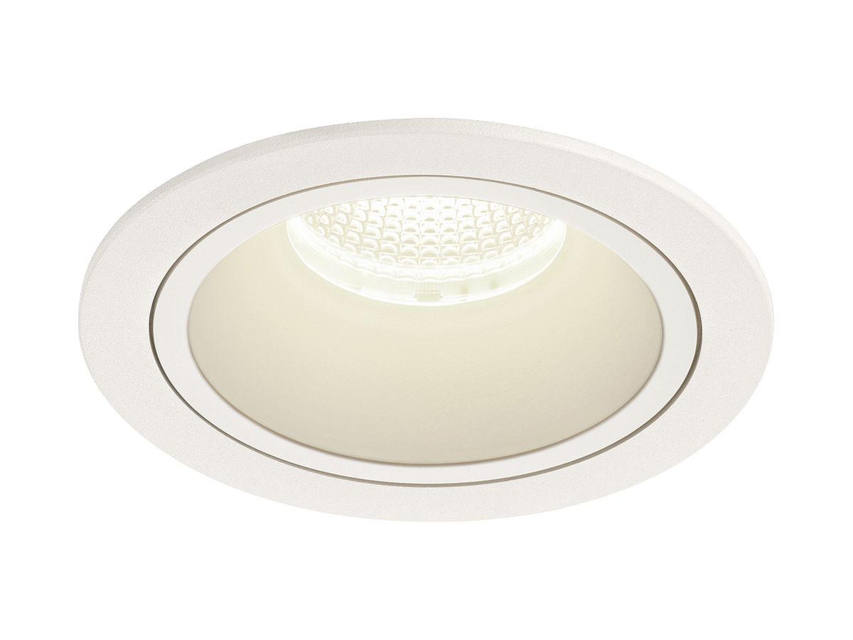 LED-Downlight SLV NUMINOS L 25.4W 2450lm 4000K 55° DIM Ø130×85mm ws/ws