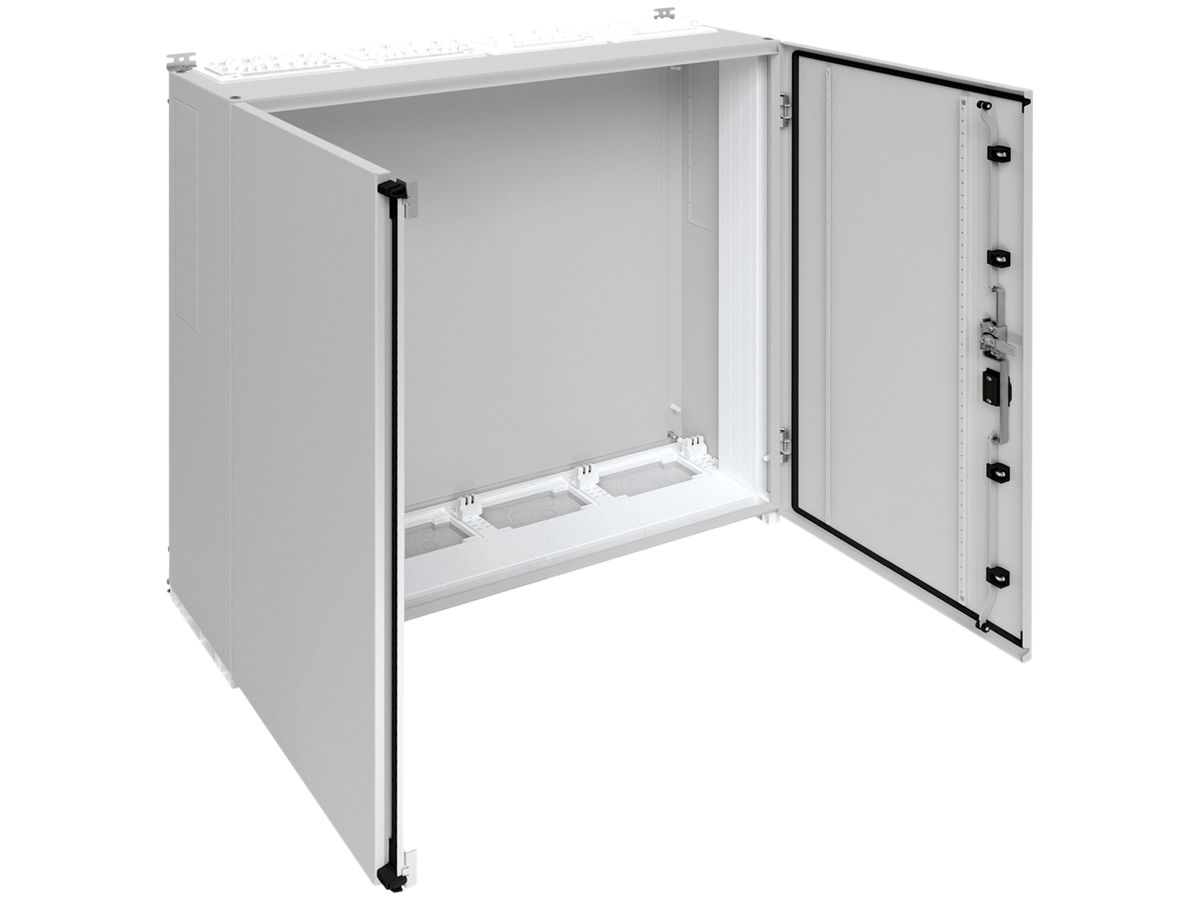 Wandschrank Hager univers mit Volltür SK I IP55 1100×1050×275mm RAL 7035