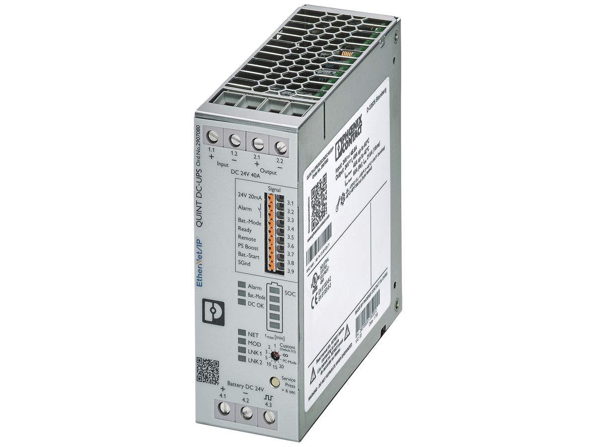 USV-Anlage PX QUINT4-UPS/24DC/24DC/40/EIP Modbus IN 24VDC OUT 24VDC/40A