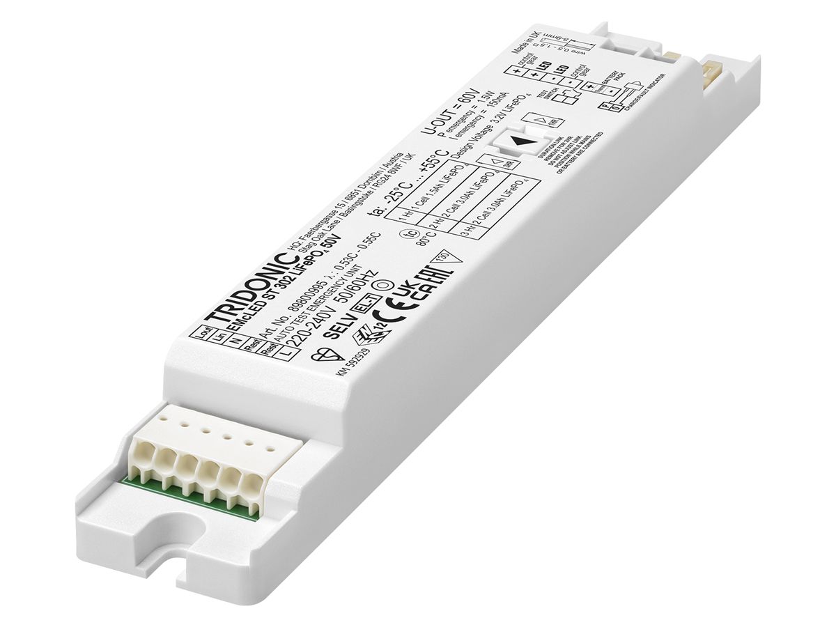 Notlichtmodul Tridonic EMcLED302 1.5W 50V 1…3h LED ST
