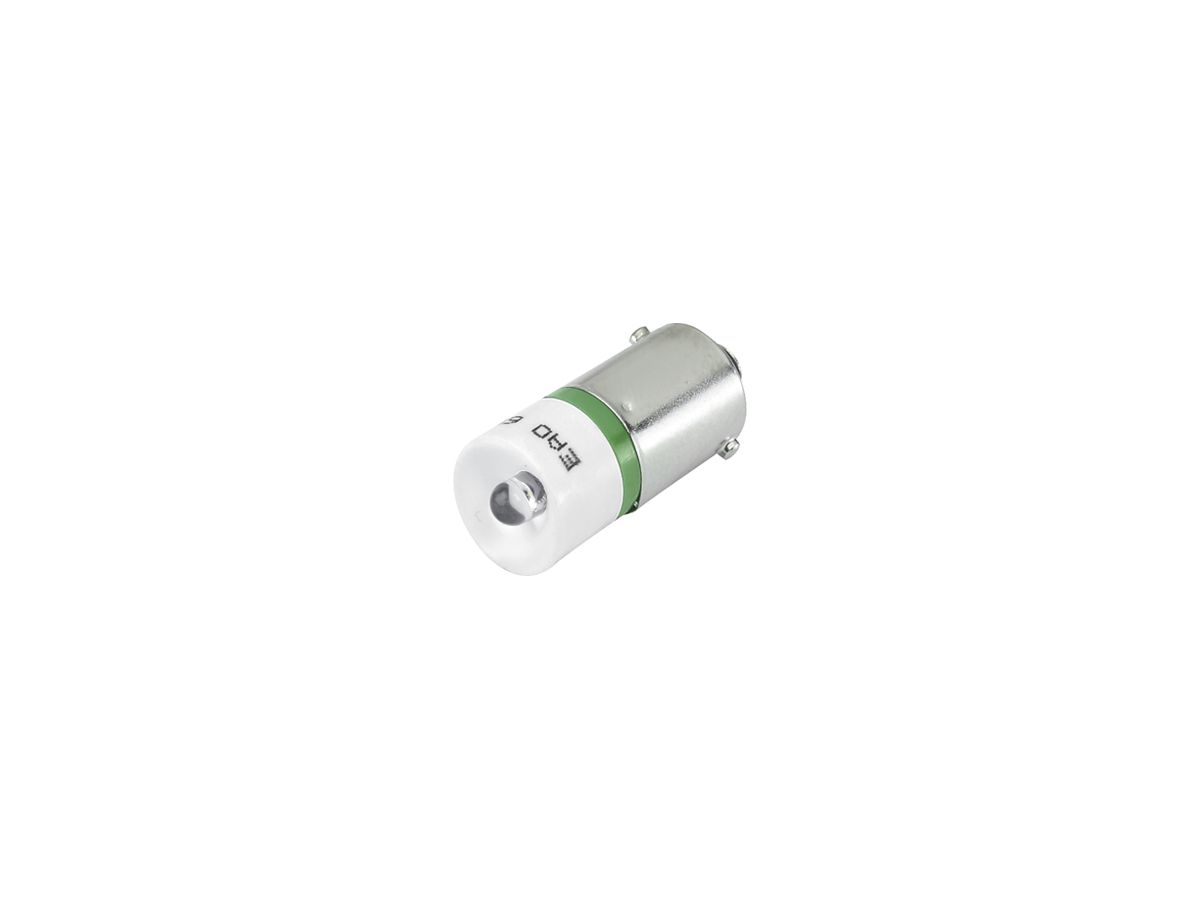 Single-LED BA9s 12VAC/DC 7mA für EAO 04/44, grün